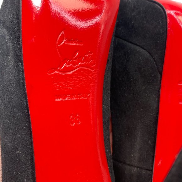 🌷❤️🔥FINAL SALE 🔥 NO OFFERS🌷💥Christian Louboutin Lady Peep 150 Heels 36 - Picture 6 of 6